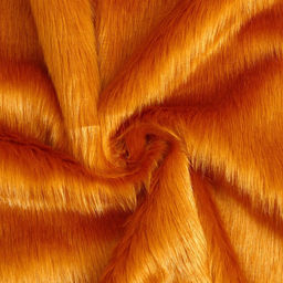 Лоскут c мехом на трикотажной основе, 50 50 см, цвет терракотовый