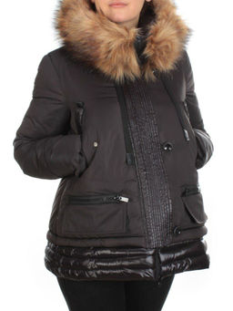 H-1053 BLACK Куртка зимняя женская ENOVICH (200 гр. холлофайбера)