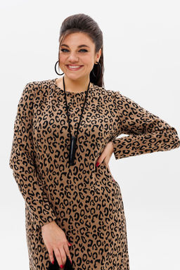 Платье ANELLI 1498 цейлонский леопард