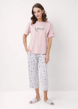 CLE LP15-1171/1 Набор одежды жен. розовый/меланж св.серый - Clever wear фото 2