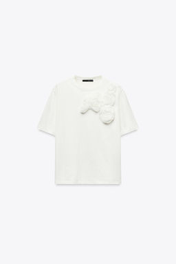 FLORAL T-SHIRT - Zara фото 11