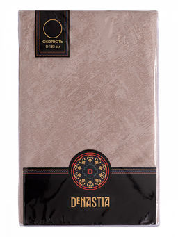 Скатерть жаккардовая D180 бежевый полиэстер - Denastia фото 5