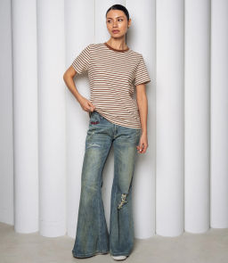 Футболка #КТ8355, коричневый