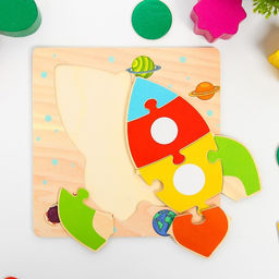 Игрушка развивающая пазл Ракета 0,31515 см - Simaland фото 6