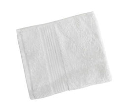 Махровое гладкокрашеное полотенце 70*140 см 460 г/м2 (Белый)