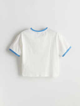 Bisiklet Yaka K?z ?ocuk Ti??rt