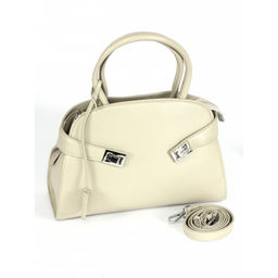 Сумка женская натуральная кожа GU 2033-6699, 1отд+еврокарман, плечевой ремень, молочный SALE 264163 - Adelia фото 6