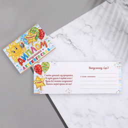 Цена за 10 шт. Диплом на выпускной «Выпускник Детского Сада!», 44.5×16.5 см