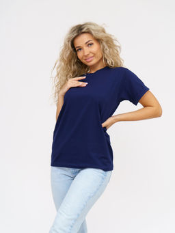 Футболка Хлопок 95%, лайкра 5% Классика аква - Ивассорти фото 95