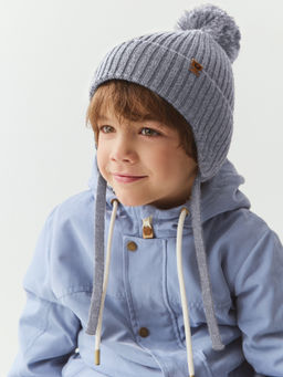 Шапка из смесовой шерсти Жемчуг на завязках - Bungly фото 4