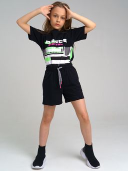 Комплект PlayToday для девочки футболка и шорты мультиколор  фото 5