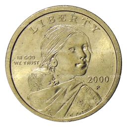 1 доллар 2000 года P США Сакагавея  Парящий Орел