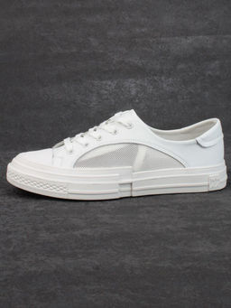 05-PDXL46-1 WHITE Кроссовки женские (натуральная кожа)