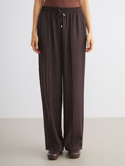 B?y?k Beden Modal Kar???ml? Kad?n Pantolon