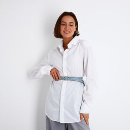 Ремень женский, ширина 2,3 см, пряжка металл, цвет голубой - Simaland фото 3