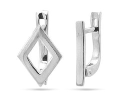 Моносерьги из серебра без вставки, Ю-23148р