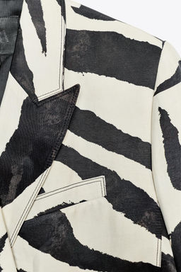 ZW COLLECTION ANIMAL PRINT BLAZER - Zara фото 10
