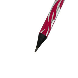 Цена за 12 шт. Карандаш чернографитный, твёрдость НВ, «Пламя» с ластиком, в тубе, корпус МИКС, штрихкод на штуке