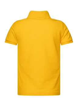 Футболка поло желтая Все ок