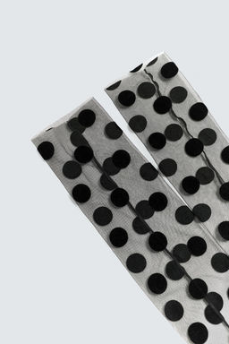 POLKA DOT TULLE TALL SOCKS HARRY LAMBERT FOR ZARA X DISNEY  фото 3