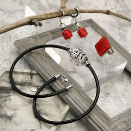 Серьги из муранского стекла BLAZING STYLE LS3462 - Vloes фото 6