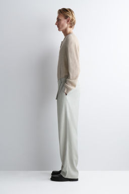 PANTAL?N WIDE LEG CON CINTUR?N EN MEZCLA DE LINO - H&m фото 6