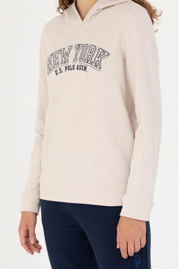 U. S. Polo Assn Женская кремовая толстовка с капюшоном - U.s. polo assn фото 14