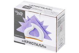 Салфетница 12,5*5*10 см "Кристалл" на дер. подставке