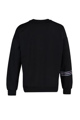 Siyah Oversize/Genis Kesim Seritli Sardonsuz Sweatshirt TMNAW21SW0796 - Trendyolmilla фото 8