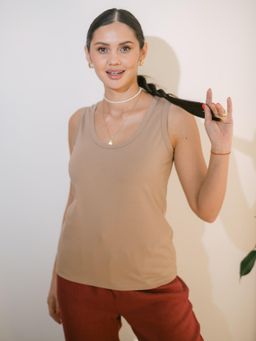 Топ бежевый