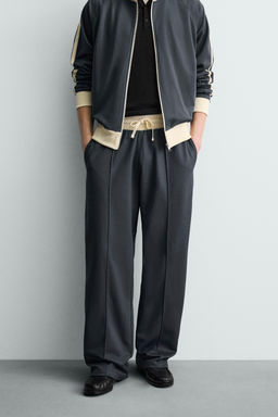 WIDE-LEG JOGGER TROUSERS WITH SIDE TAPING - Zara фото 12