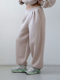 Брюки свободного кроя утепленные с защипами - My фото 14