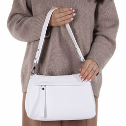 Сумка 0944CH white Polina&Eiterou