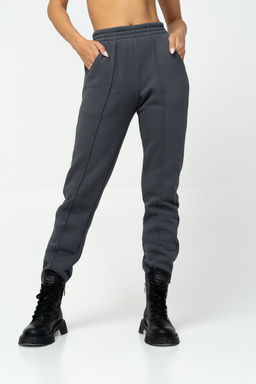 Брюки  Футер 3-х нитка начес качество пенье  332L17 графит