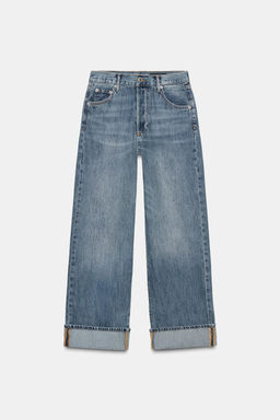 ZW COLLECTION BAGGY MID-WAIST JEANS - Zara фото 8