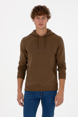 Erkek Haki Basic Sweatshirt Sepette S_rpriz _ndirim