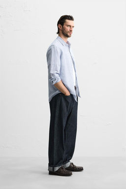 COTTON - LINEN SHIRT - Zara фото 46