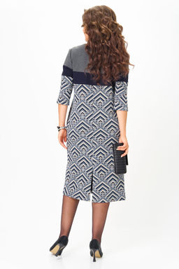 Платье Michel Chic 2188 серый, голубой фото 5