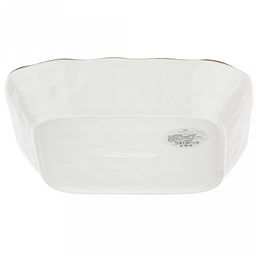 Аквилегия Тарелка глубокая фарфоровая 200х200мм h40мм, 800мл, квадратная, с деколью, волнистый край, отводка (Китай) - Домашняя мода фото 4