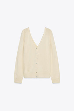 KNIT SWEATER WITH BUTTONS - Zara фото 7