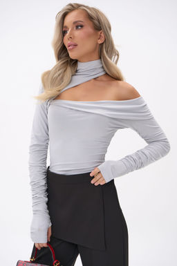 Лонгслив Крис (светло-серый) - Эльза фото 8