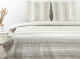 24С81-ШР/уп. 215*175 КПБ цв. 3 рис. 8 полоска белый с беж.