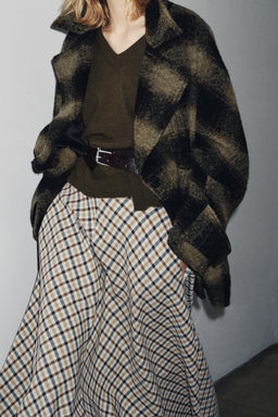 OVERSIZED 100% WOOL KNIT SWEATER - Zara фото 2