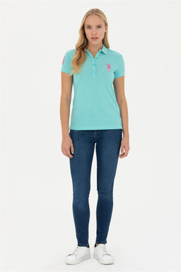 Женская мятная базовая футболка Неожиданная скидка в корзине - U.s. polo assn фото 4