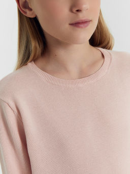 Джемпер для девочек светло-розовый - Mark formelle фото 4