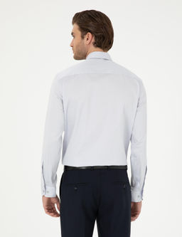 Gri Slim Fit Uzun Kollu Basic G_mlek - Pierre cardin фото 5