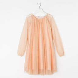 CRB wear/CAK 61689 Платье для девочки, персиковый/Ex.Cherubino