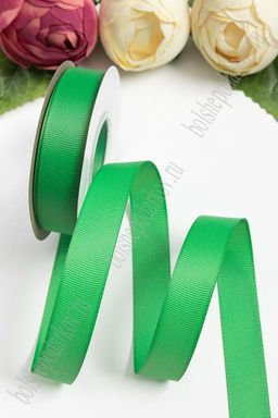 Лента репсовая 2 см*20 ярд "1 сорт" (SF-1723) зеленый №19