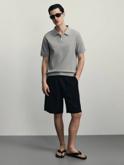 Поло из 100% хлопка / Zarina  фото 3