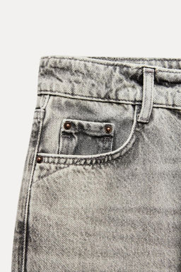 Z1975 MID-WAIST STRAIGHT CROPPED JEANS - Zara фото 7